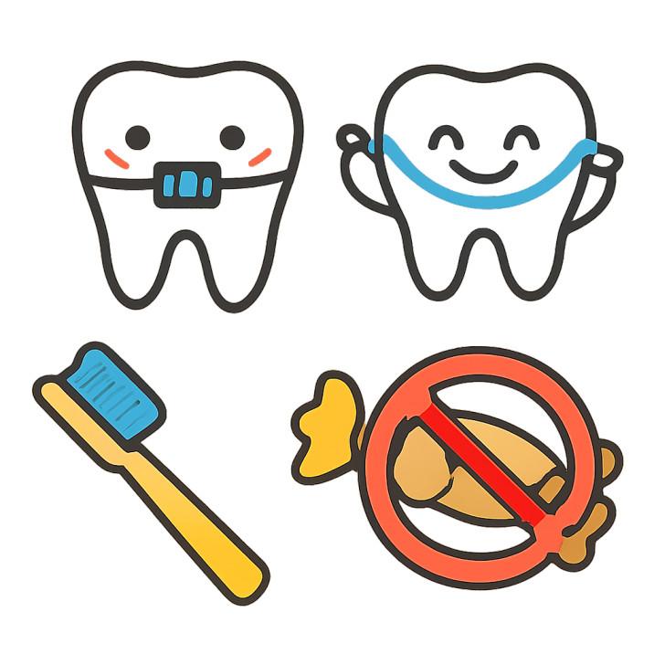 Οδηγίες Στοματικής Υγιεινής με Σιδεράκια – Παιδική Έκδοση